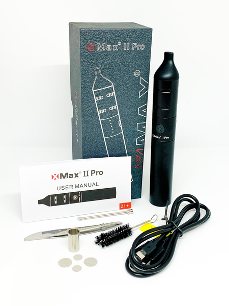 X-MAX V2 PRO 3-in-1 Vaporizer | dry Herb | Wax | Oil | Black
